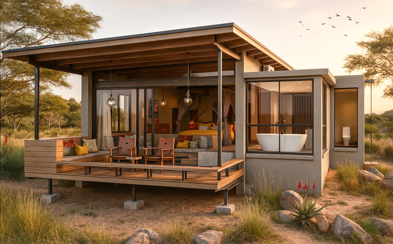 Jaci's Safari Lodge — lodge exterior and grounds